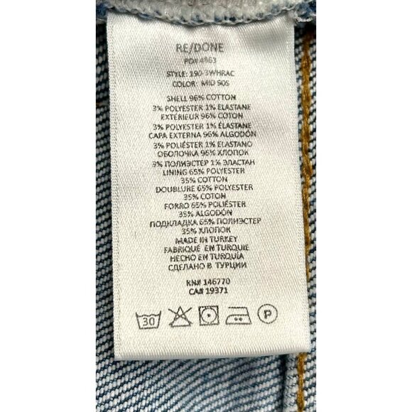 RE/DONE High Rise Button Fly Jeans Quiet Luxury Minimalism Size 26 Mid '90s Fit‎ - Picture 6 of 7